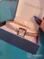 img 1 attached to Spiritual Rose Gold Crystal Bangle Bracelets For Women: The Menton Ezil Collection review by Kev See