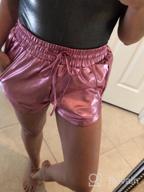 img 1 attached to Shine Bright This Summer With Perfashion'S Women'S Metallic Shorts - The Hottest Outfit Trend! review by Chantel Dickinson