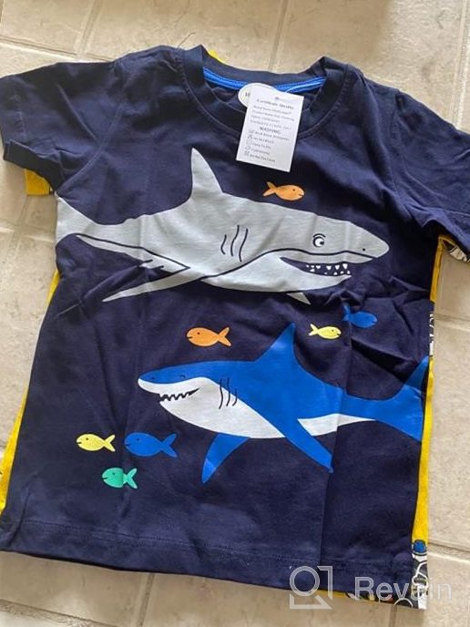 img 1 attached to 👕 Stylish HILEELANG Toddler Crewneck T Shirts: Top-Quality Boys' Clothing for Tops, Tees & Shirts review by Jason Maciel