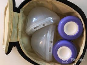 img 5 attached to Сумка-холодильник для грудного молока Luxja (вмещает четыре бутылочки для грудного молока по 5 унций), герметичный охладитель грудного молока для бутылочек по 4 или 5 унций (только сумка), черный