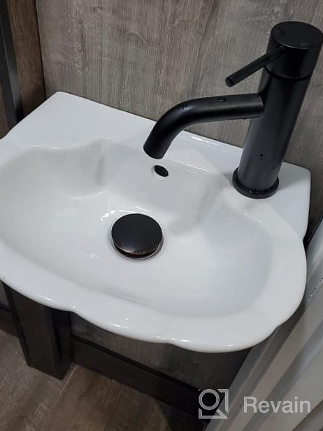 img 1 attached to Matte Black Bathroom Faucet With Pop-Up Drain Assembly, Single Lever, Single Hole, And 6-Inch 3 Hole Cover Deck Plate - TRUSTMI Brass review by Patrick Goodrich