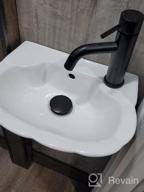картинка 1 прикреплена к отзыву Матовый черный смеситель для ванной комнаты с механизмом слива, однорычажный, с одним отверстием и 6-дюймовой пластиной для закрытия трех отверстий - TRUSTMI латунь от Patrick Goodrich