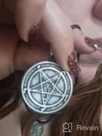 img 1 attached to Satanic Symbol Pendant - PJ Jewelry Lucifer Sigil Necklace, Stainless Steel Seal with Free 20" Chain review by Daniel Reeder