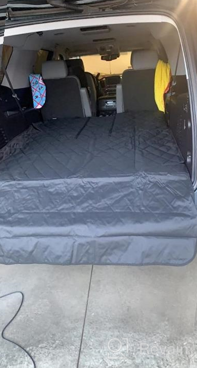 img 1 attached to Extra Large SUV Cargo Liner With 60/40 Split And Armrest Pass-Through Compatibility - Black, Made In USA By 4Knines review by Jasin Gilstrap