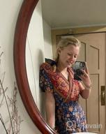 img 1 attached to Boho Chic: ZESICA Women'S Floral Wrap Maxi Dress For Beach And Party review by Sharon Prasad