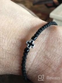 img 3 attached to Authentic Handmade Christian Orthodox Komboskoini: Prayer Rope Bracelet in Elegant Black - Product Code 5607