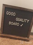 img 1 attached to Rustic Double Sided Felt Letter Board - Organize Your Space With 750 Precut Letters And Cursive Words For Home Or Office Display review by Carlos King