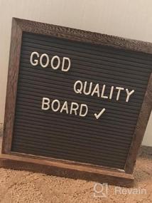 img 5 attached to Rustic Double Sided Felt Letter Board - Organize Your Space With 750 Precut Letters And Cursive Words For Home Or Office Display