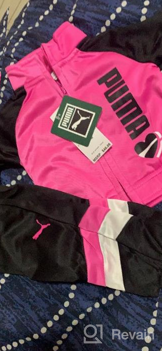 img 1 attached to PUMA Girls' Track Jacket & Pant Set: Stylish and Sporty Ensemble review by Tim Kallimanis