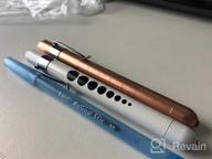 img 1 attached to 2 Pcs Reusable LED Penlight W/Pupil Gauge For Nurses & Doctors - Rose Gold & White review by Marcus Zimmerly