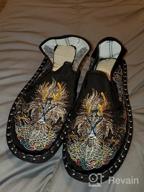 img 1 attached to 👞 Unisex Beijing Embroidered Rubber Shoes: Martial Men's Loafers & Slip-Ons review by Rick Bear