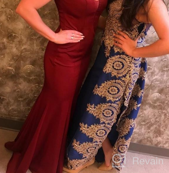 img 1 attached to Stunning Embroidered Lace Mermaid Gowns: MisShow Women'S Formal Evening Prom Dresses review by Kurt Bravo