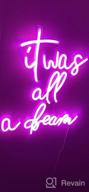 img 1 attached to Neon Signs White LED Sign: Treat Yourself To Bedroom Wall Decor For Birthday Gift, Party Home Decor & Wedding Bar! review by Joshua Nation