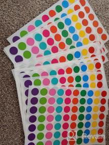 img 5 attached to 1050 Colorful Circle Dot Stickers For Color Coding - 10 Color Styles For Office Or Classroom Organization, By PARLAIM