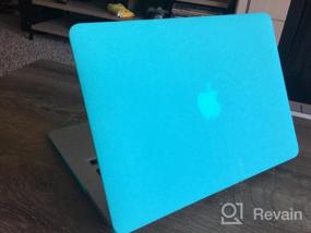 img 7 attached to Матовый жесткий чехол для MacBook 12 дюймов с дисплеем Retina (модель: A1534) - безмятежный синий цвет, мягкая на ощупь отделка с чистящей салфеткой из микрофибры в комплекте UESWILL