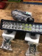 img 1 attached to GOOACC 12Inch 72W LED Light Bar With 2PCS 4 Inch 18W LED Pods And Off Road Wiring Harness - Ideal For Truck, Golf Cart, SUV, ATV, UTV, And Boat - 2 Year Warranty review by Colin Zilinskas