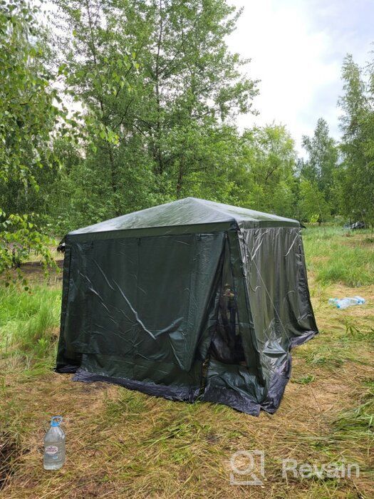 img 1 attached to Gazebo tent LANYU 1628D, 320x320x245 for recreation made of metal steel frame reinforced mosquito net review by Boguslawa Kusztal ᠌