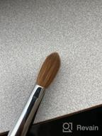 img 1 attached to PANA Pure Kolinsky Hair Acrylic Nail Brush - Oval Crimped Teal Wood Handle (Size 12) review by Kevin Griffin