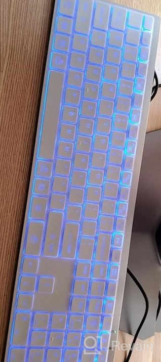 img 1 attached to Earto K637 Wireless Keyboard And Mouse Set With 7 Color Backlit And Rechargeable Battery - Perfect For Windows/Mac OS/Laptops/PCs review by Rafael Calderon