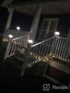 img 1 attached to Siedinlar 2-In-1 Solar Fence Lights - Warm & Cool White Outdoor Lighting For Posts, Deck, And Patio Décor - Fits 4X4, 5X5, And 6X6, In Black (4 Pack) review by William Hunter