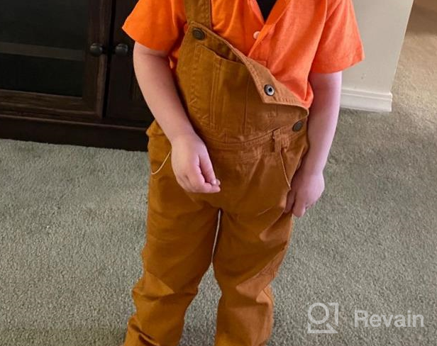 img 1 attached to 👦 Brown Boy's Overall Size Clothing by Grandwish Boys review by Andrew Pickering