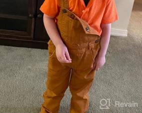img 6 attached to 👦 Brown Boy's Overall Size Clothing by Grandwish Boys