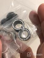 img 1 attached to Stylish Qmcandy Ear Tunnels: 8/12Pcs 8G-1 Inch Stainless Steel Single Row CZ Gem Screw Fit Piercing review by Becky Evans