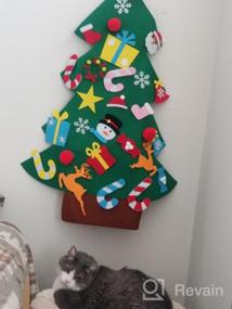 img 6 attached to Станьте праздничным с набором новогодней елки из войлока ALLADINBOX DIY - идеальный рождественский подарок и украшение!