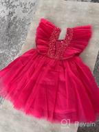 img 1 attached to Beautiful Kids' Lace Ruffles Flower Girl Dress For Weddings & Parties - NNJXD review by Jessica Rogers