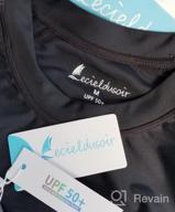 img 1 attached to Stay Protected In The Water With Lecieldusoir Women'S UPF 50+ Swim Shirt review by Seth Waldron