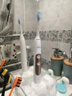 img 1 attached to Black Philips Sonicare HX9690/05 ExpertClean 7500 Bluetooth Rechargeable Electric Power Toothbrush review by Cam Va Cut ᠌