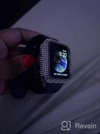 img 1 attached to Surace Compatible With Apple Watch Case 38Mm For Apple Watch Series 6/5/4/3/2/1, Bling Cases With Over 200 Crystal Diamond Protective Cover Bumper For 38Mm 40Mm 42Mm 44Mm (38Mm, Clear) review by Matt Watkins