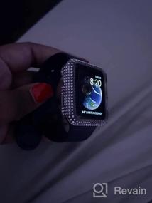 img 7 attached to Surace Compatible With Apple Watch Case 38Mm For Apple Watch Series 6/5/4/3/2/1, Bling Cases With Over 200 Crystal Diamond Protective Cover Bumper For 38Mm 40Mm 42Mm 44Mm (38Mm, Clear)