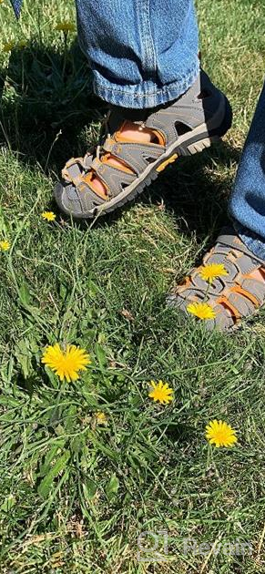 img 1 attached to Black Boys' HOBIBEAR Outdoor Closed Toe Summer Sandals - Sandal Shoes review by Pete Gibson