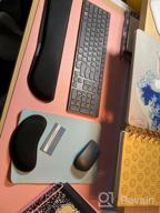 img 1 attached to Stylish And Functional Desk Pad Set: Dual-Sided Pink/Blue XL Desk Mat + 2 Waterproof PU Leather Mouse Pads For Laptop, Home Office Table Protection And Blotter Gifts review by Nick Nunez