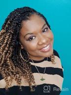 img 1 attached to Dorsanee Pre-Twisted Passion Twist Hair 10 Inch, 8 Packs Pre Looped Passion Twist Braiding Hair, Bohemian Plait Passion Twists Crochet Hair For Black Women Synthetic Hair Extensions (10In, 1#) review by Aleska Allen