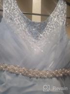 img 1 attached to Castle Fairy Pageant Wedding Communion Girls' Clothing for Dresses review by Debra Brown