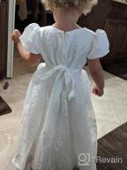 img 1 attached to Formal Occasion Dresses For Toddler Girls: Glamulice Baptism Christening Flower Dress review by John Young