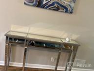 img 1 attached to Mirrored Console Table By Pulaski Damon, 59 Inches Long X 12.25 Inches Wide X 33 Inches High review by Carlos Nolan
