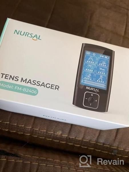 img 1 attached to NURSAL TENS Electrotherapy Device With 24 Modes & 14 Electrode Pads For Pain Relief & Muscle Conditioning, Rechargeable Dual Channel EMS Stimulator For Pain Management review by Sean Reddy