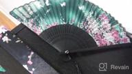 картинка 1 прикреплена к отзыву OMyTea® Веер для женщин на рукоятке из шелка с бамбуковым каркасом, с защитным чехлом из ткани, подарок с узором сакуры и цветов вишни WZS-2 от Anthony Payton