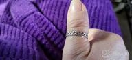 img 1 attached to Silvora Sterling Silver Celtic Knot/Cuban Link Chain Rings - Sturdy Vintage Eternity Band Ring Jewelry for Women and Men - Available in Size 4-12 review by Ken Cudal