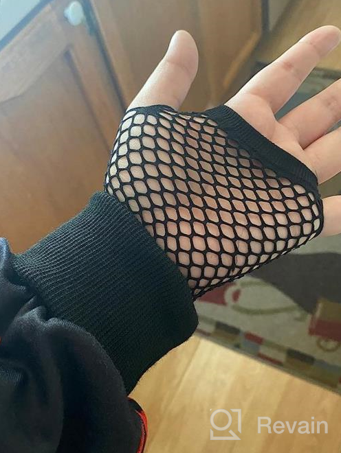 img 1 attached to 13 Styles 80S Fishnet Gloves For Women And Girls In Theme Party Costume Accessories review by Darius Early