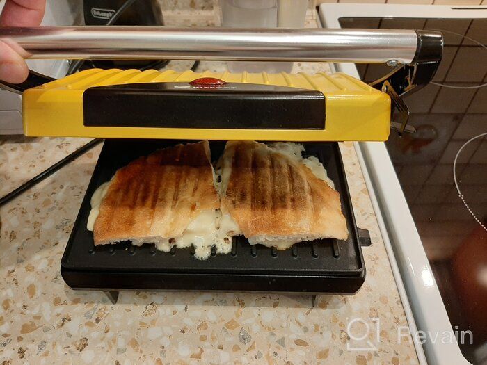 img 3 attached to Sandwich maker Kitfort KT-1609 Panini Maker, red review by Agata Gawlik-Strzele ᠌