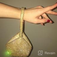img 1 attached to Ele ELEOPTION Women Gold Evening Bag Women'S Clutch Purse Bag Triangle Full Rhinestones Bags For Party Cocktail Wedding For 6.0Inch Android IOS Phones review by Sean Moran