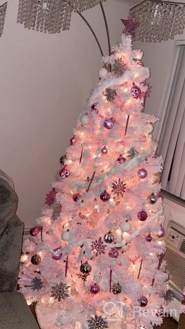 img 1 attached to 103-Pack Baby Pink Shatterproof Christmas Ball Ornaments Reusable Hand-Held Gift Package For Xmas Tree Decoration - XmasExp review by Paula Oster