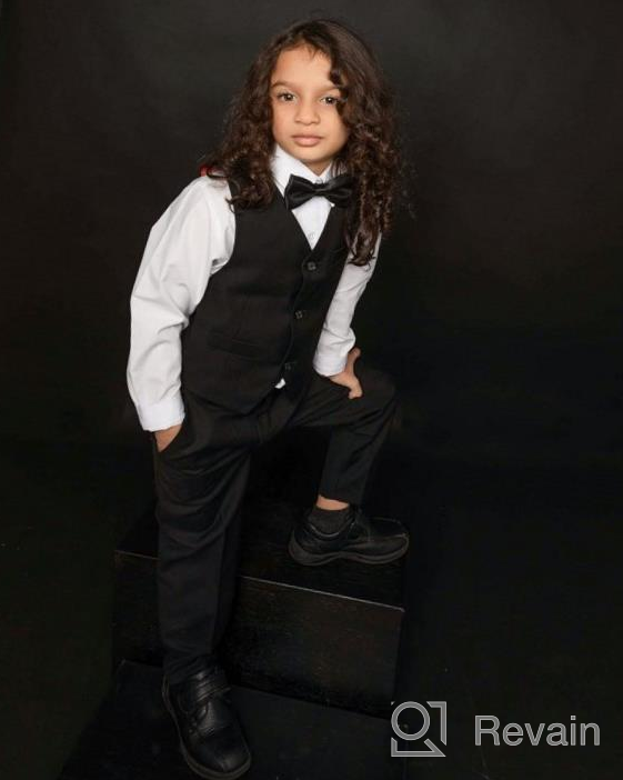 img 1 attached to Addneo Boys Formal Suits Set: The Perfect Complete Outfit for Kids review by Patrick Stephani