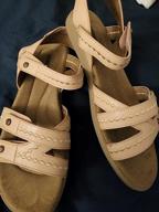 img 1 attached to Women'S CUSHIONAIRE Bartel Comfort Footbed Sandal +Comfort review by Terrance Haralson