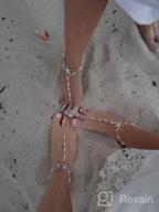 img 1 attached to Add Elegance To Your Beach Wedding Look With Bienvenu Pearl Anklet Chain Bracelet Set review by Deborah Velarde