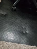 img 1 attached to USA-Made Resilia Office Chair Mat With Grippers For Low Pile Carpet - 30" X 48" Black review by Matt Williams